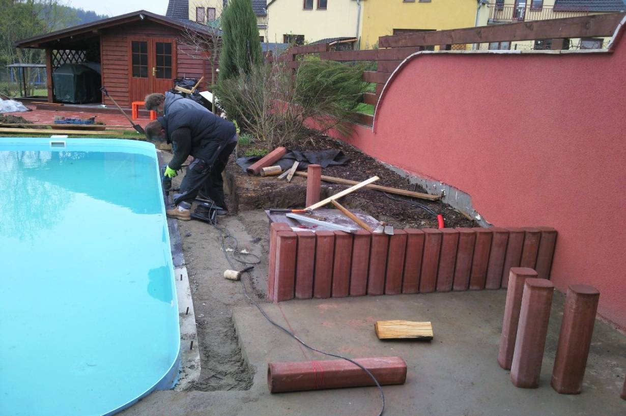 Výstavba bazénu